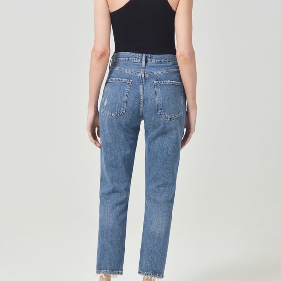 Agolde Riley High Rise Straight Crop Jean - Picture 2 of 8